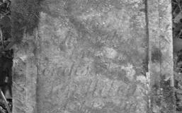 Płyta nagrobna Ericha Richarda Senftleben na cmentarzu poniemieckim w Bojadłach