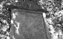 Płyta nagrobna Johanna Friedricha Wagner na cmentarzu poniemieckim w Bojadłach