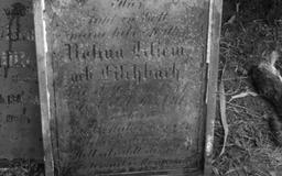 Płyta nagrobna Rosiny Kliem z domu Filchbach na cmentarzu poniemieckim w Bojadłach